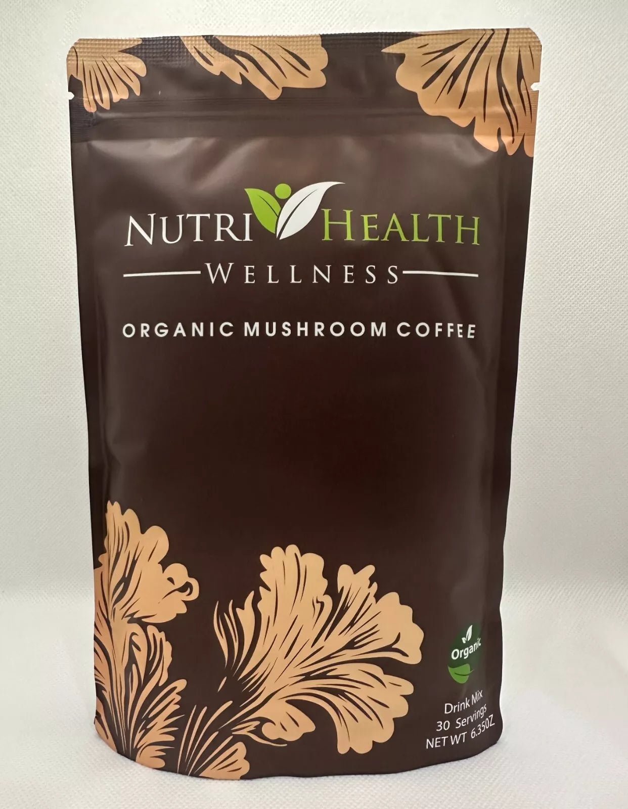 Organic Mushroom Coffee | Pack of 2 | Nutri Health Wellness | 60 Servings + Free Spoon